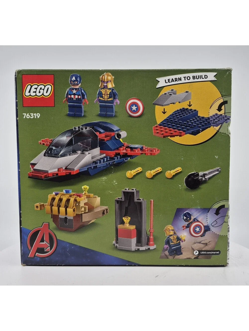 LEGO 76319 Marvel Captain America vs Thanos Kids Toy New-Some Box Wear